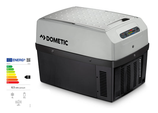 Nevera portátil Dometic 15L clase energética E con consumo eficiente