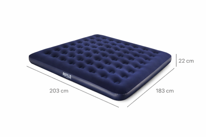 Colchón hinchable doble con medidas 203x183 cm ideal para camping y camper