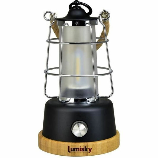Lámpara LED portátil Lumisky estilo farol para camping con regulador de intensidad