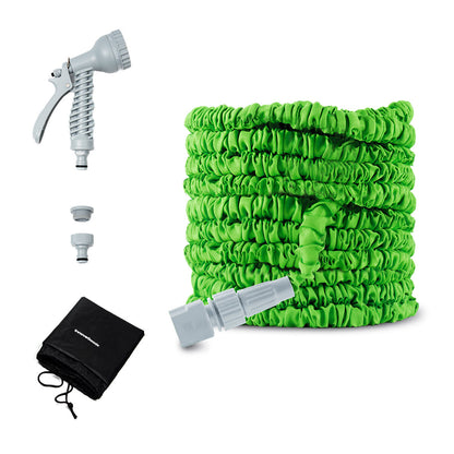 Manguera extensible con pistola de agua y accesorios incluida bolsa de transporte