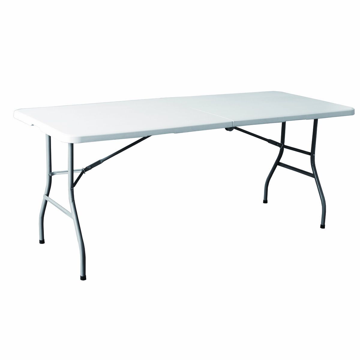 Mesa plegable grande para camping y exterior resistente y fácil de montar