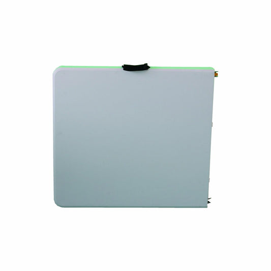 Mesa plegable de camping cerrada tipo maletín con asa para transporte