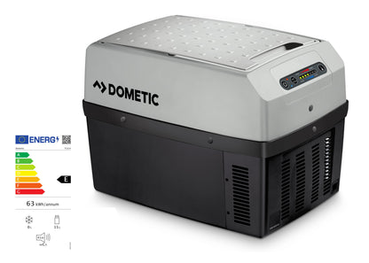Nevera portátil Dometic 15L clase energética E con consumo eficiente