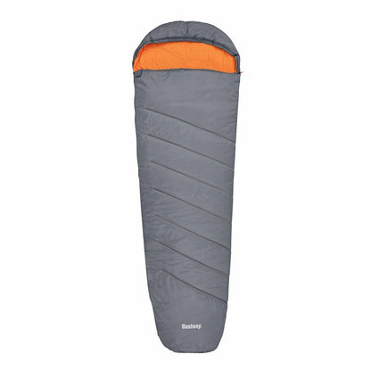 Saco de dormir para camping 3 estaciones color gris con interior térmico