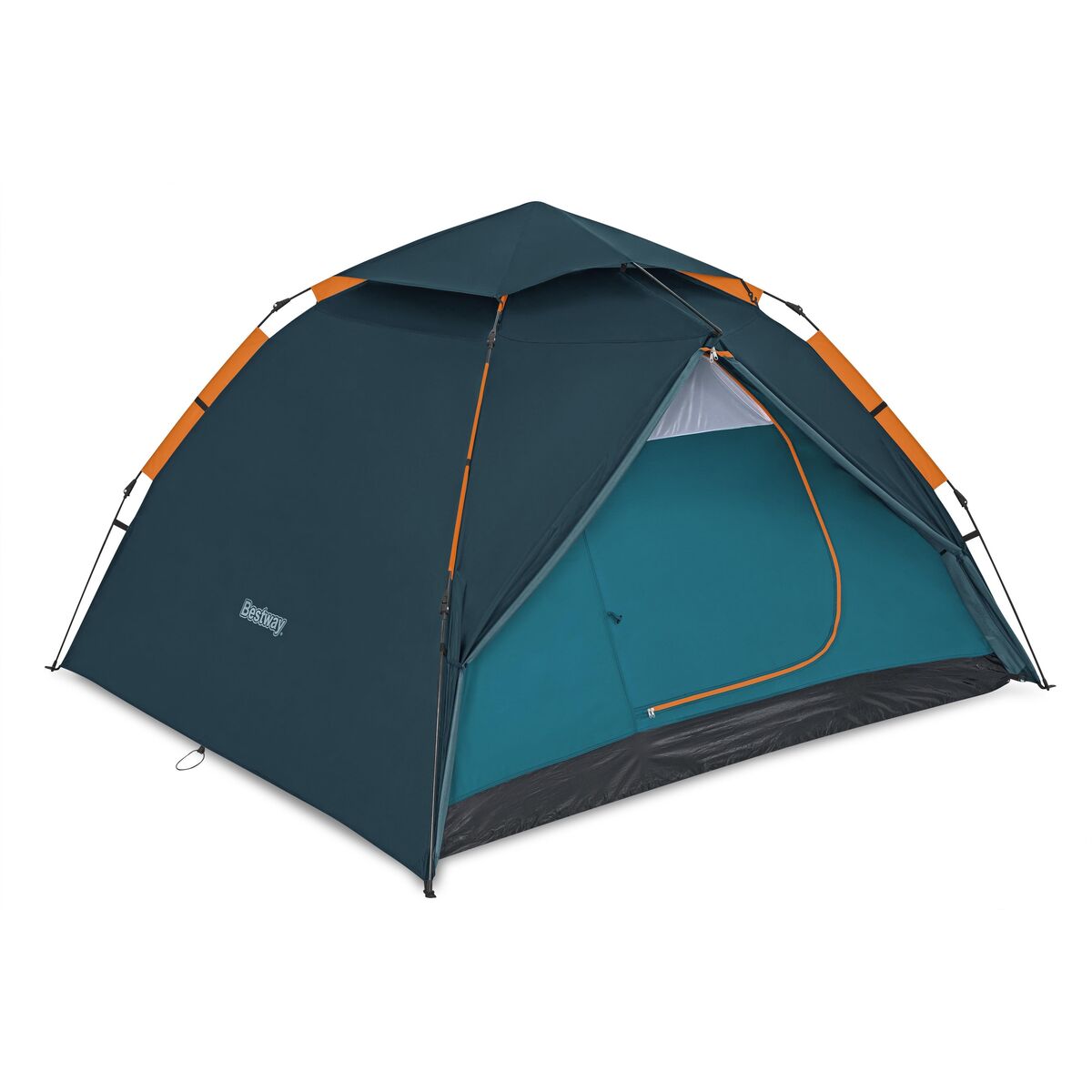 Tienda de campaña con doble techo y ventilación ideal para camping y escapadas